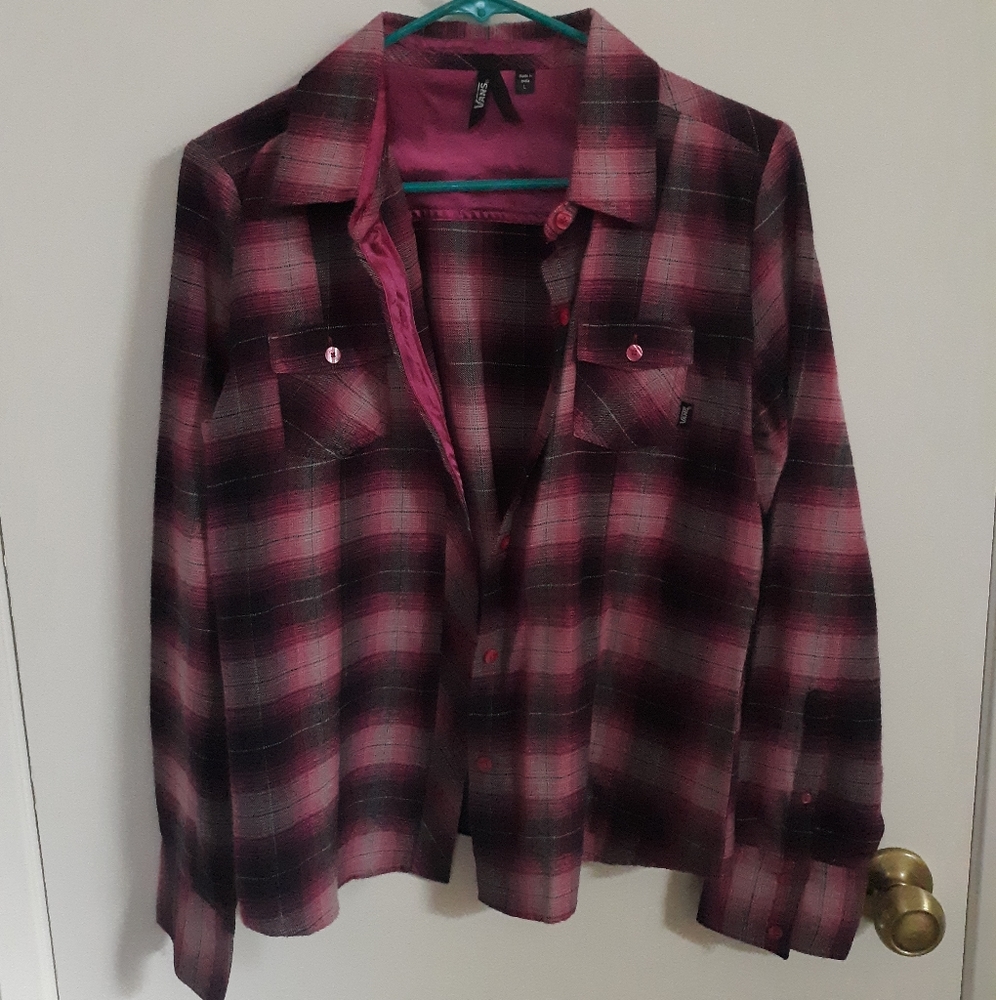 Vans (L/S) Pink Flannel Shirt